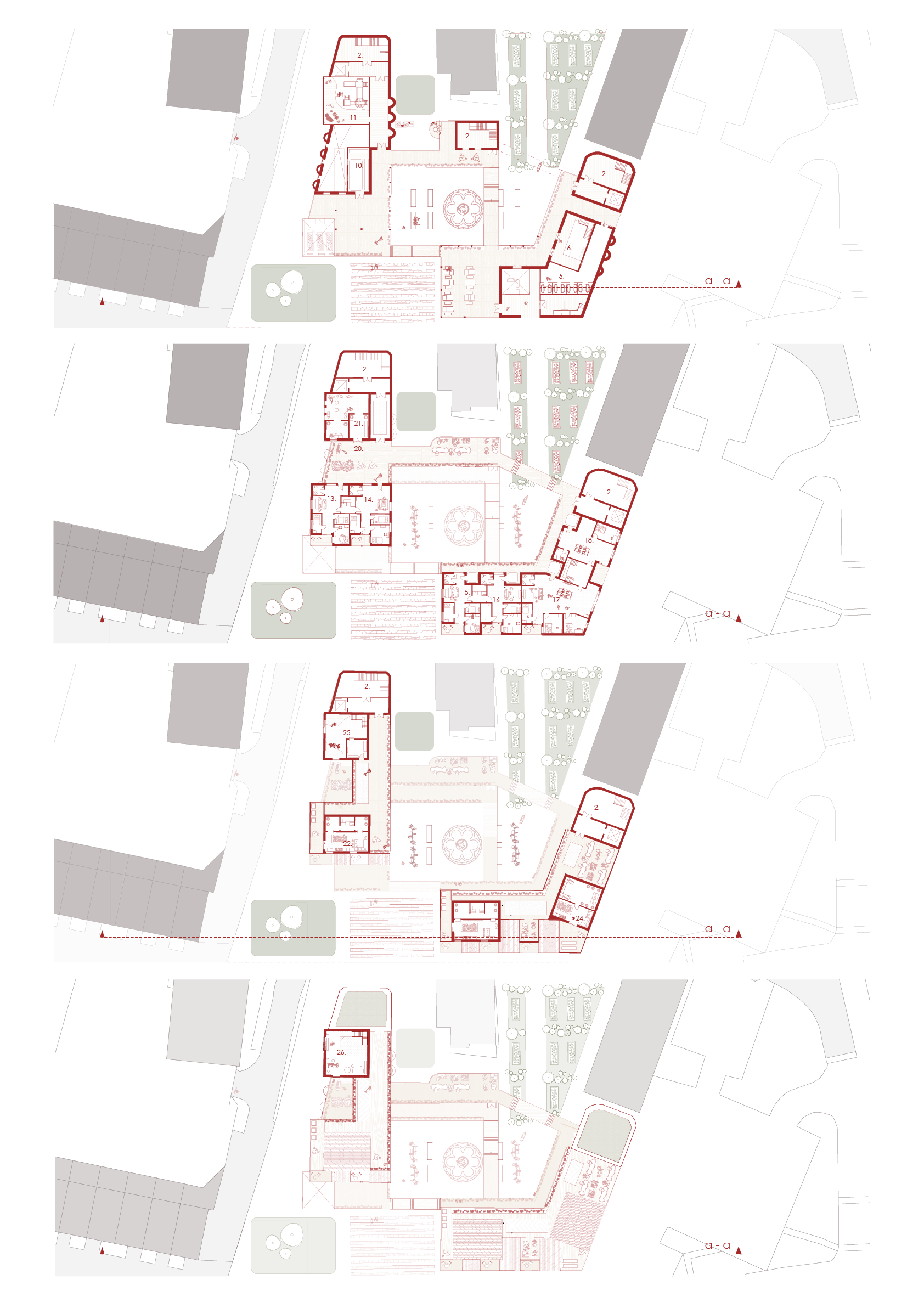 Tafaddal — floor plan progression